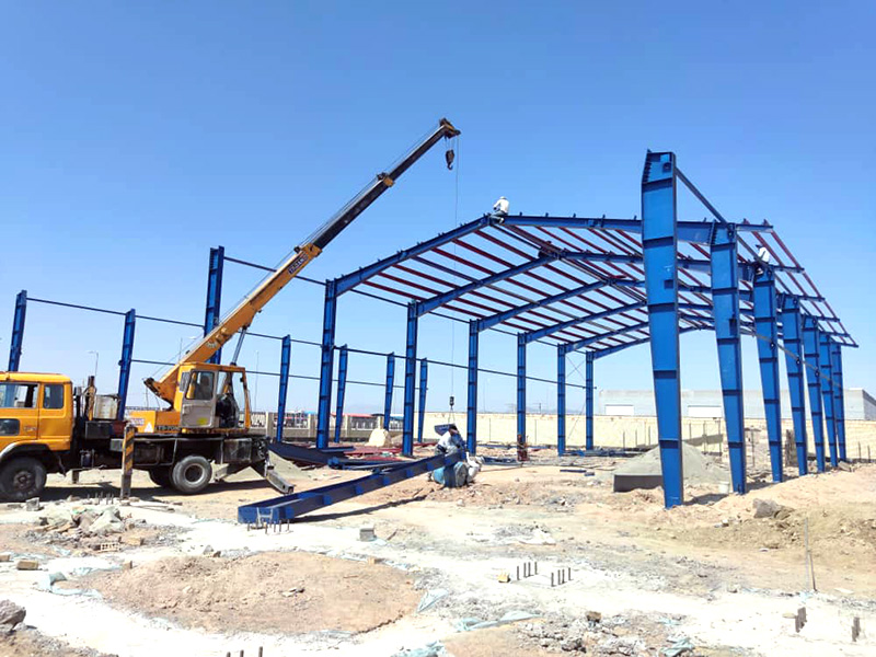 اجزای اصلی سوله چند دهانه با ستون میانی